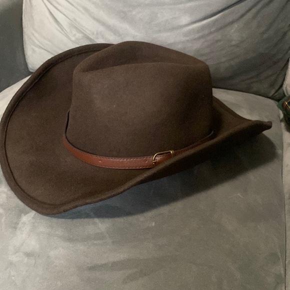 ✨Men’s outback wool cowboy hat Dakota brown shapeable western felt cowboy hat ✨ - Picture 11 of 16